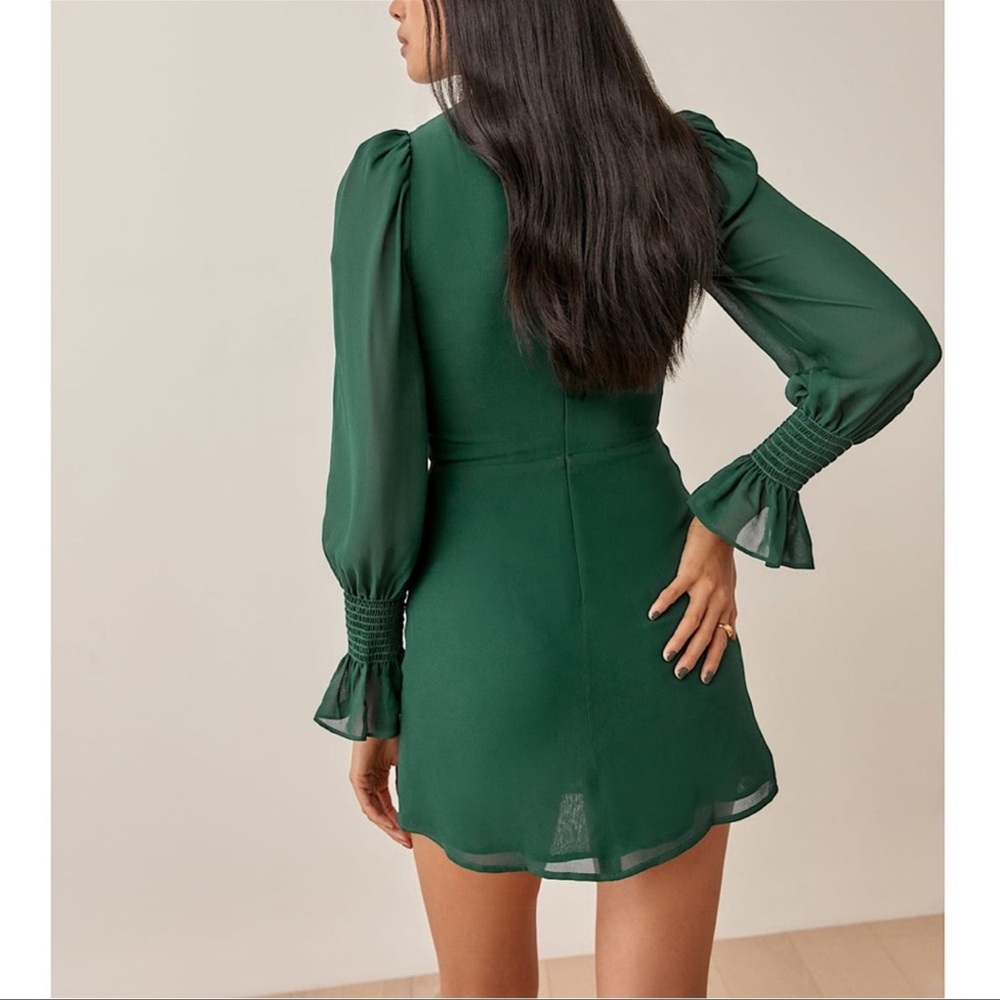 Reformation Archie green dress - Picture 4 of 8
